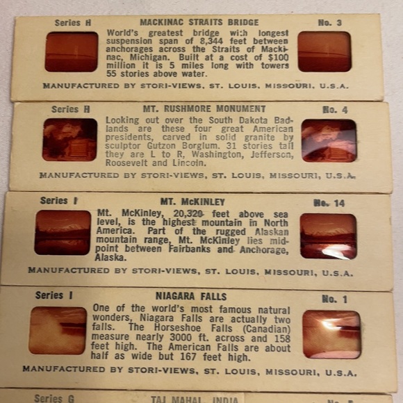 Vintage Stori-Views Stereo Viewer Wonders of World - Picture 7 of 11